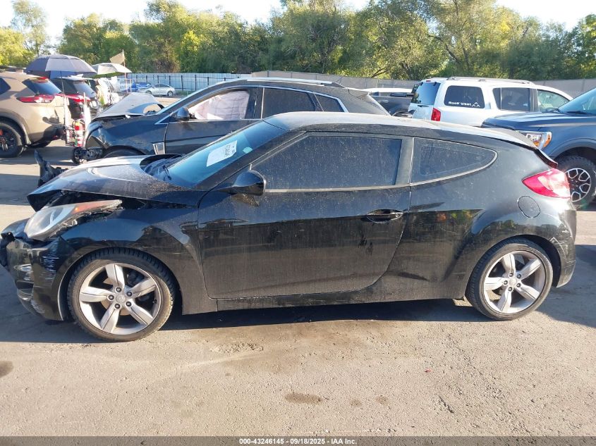 2012 Hyundai Veloster Base W/Gray VIN: KMHTC6AD7CU065476 Lot: 43246145