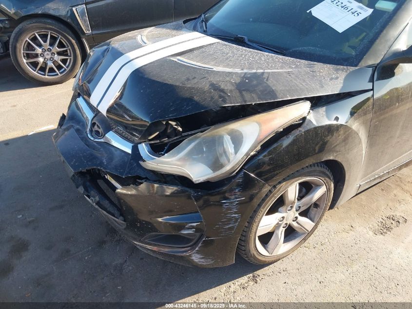 2012 Hyundai Veloster Base W/Gray VIN: KMHTC6AD7CU065476 Lot: 43246145