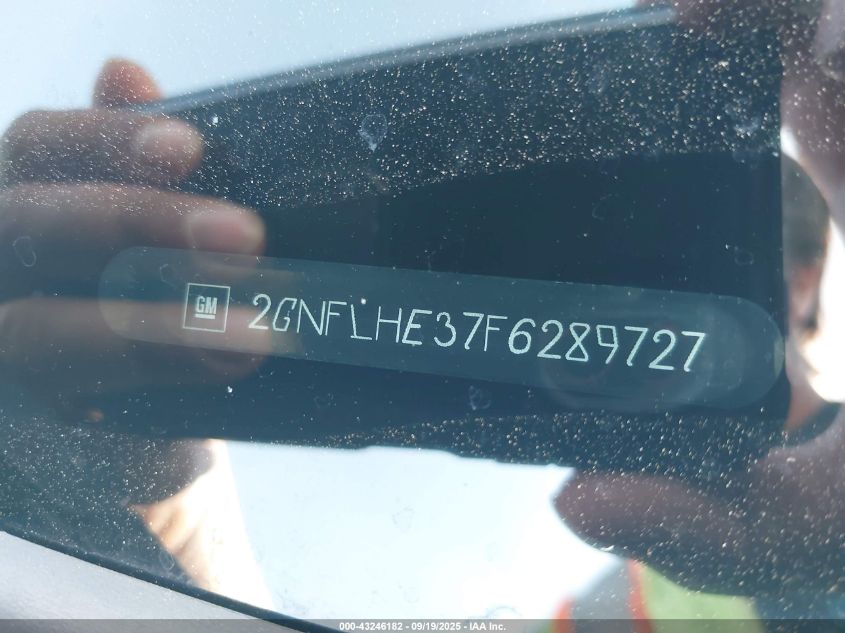 2015 Chevrolet Equinox Ltz VIN: 2GNFLHE37F6289727 Lot: 43246182