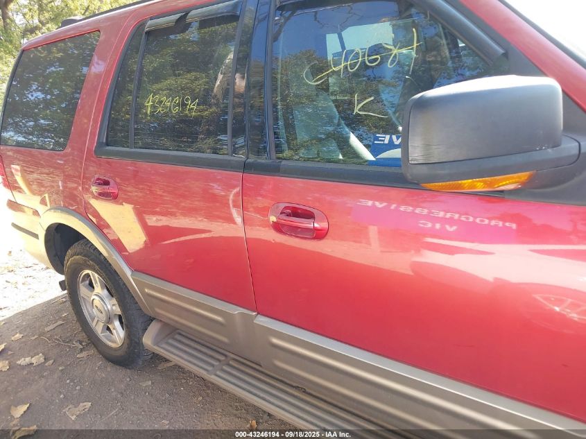 2003 Ford Expedition Eddie Bauer VIN: 1FMPU18L13LC40681 Lot: 43246194