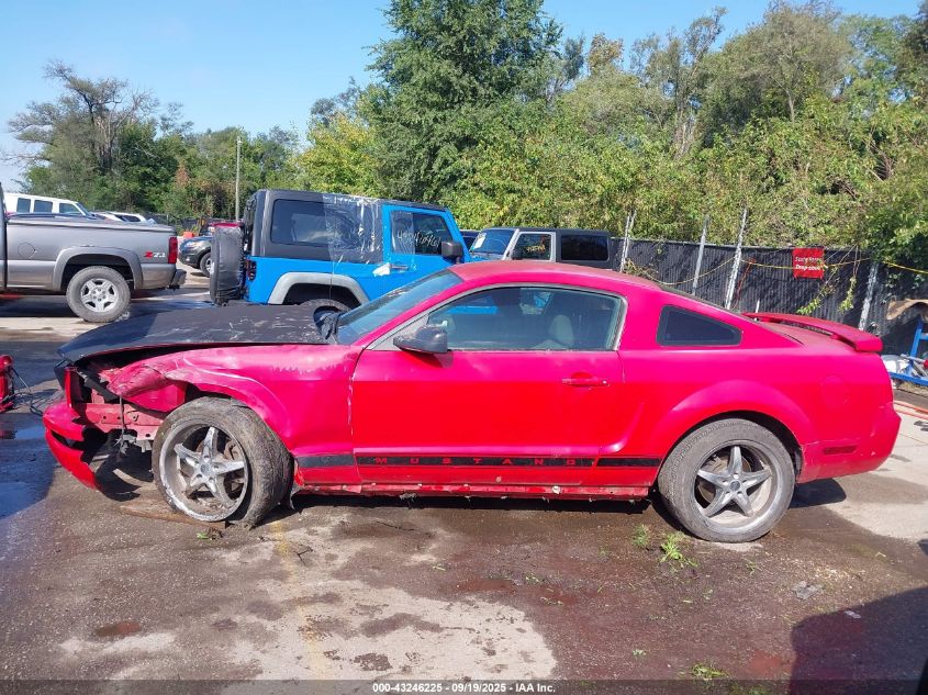 2006 Ford Mustang V6 VIN: 1ZVHT80N265219636 Lot: 43246225