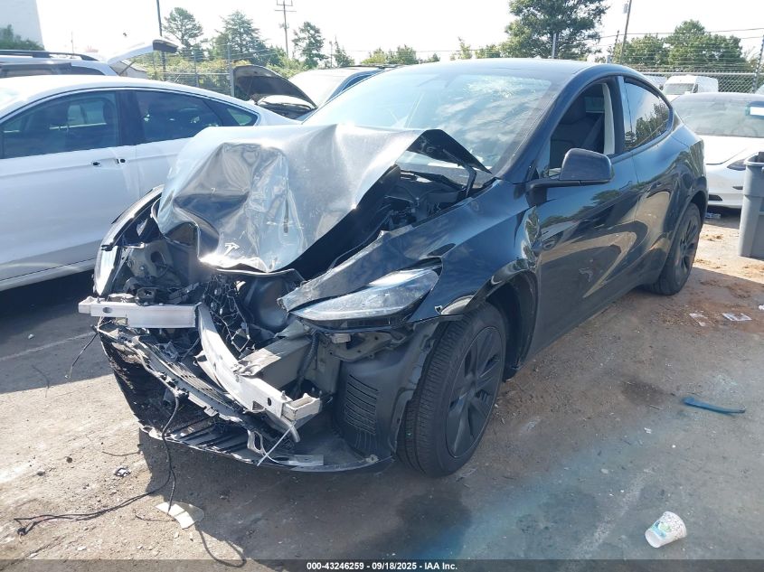 2025 Tesla Model Y Long Range Dual Motor All-Wheel Drive VIN: 7SAYGDEE2SA356478 Lot: 43246259