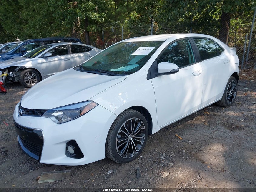 2014 TOYOTA COROLLA S PLUS - 5YFBURHE8EP135189