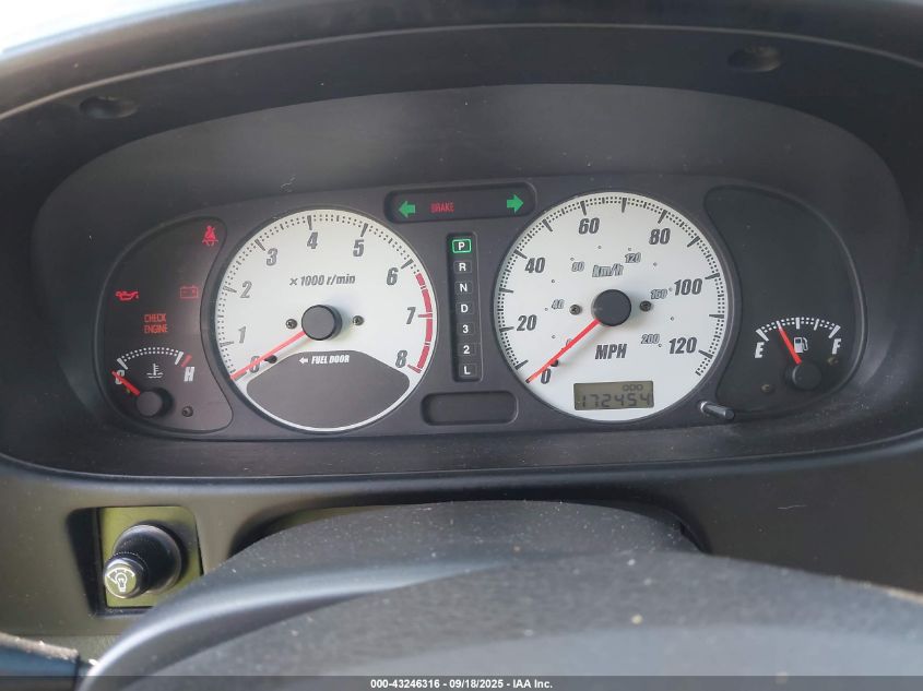 2002 Isuzu Rodeo Sport S 3.2L V6 Hard Top/S 3.2L V6 Soft Top VIN: 4S2CK57W524338105 Lot: 43246316