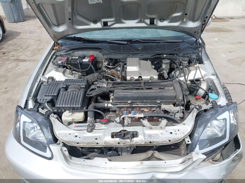 1999 Honda Civic Ex VIN: 1HGEJ8148XL092908 Lot: 43246320