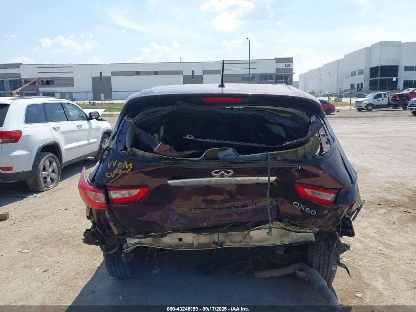 2014 Infiniti Qx60 VIN: 5N1AL0MN0EC526681 Lot: 43246359