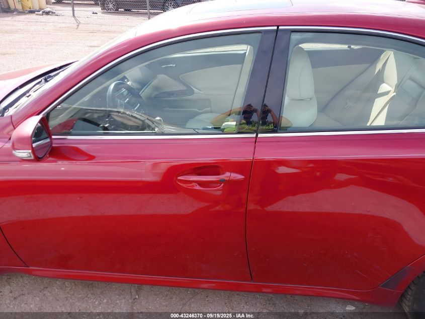 2012 Lexus Is 250 VIN: JTHBF5C21C5162839 Lot: 43246370