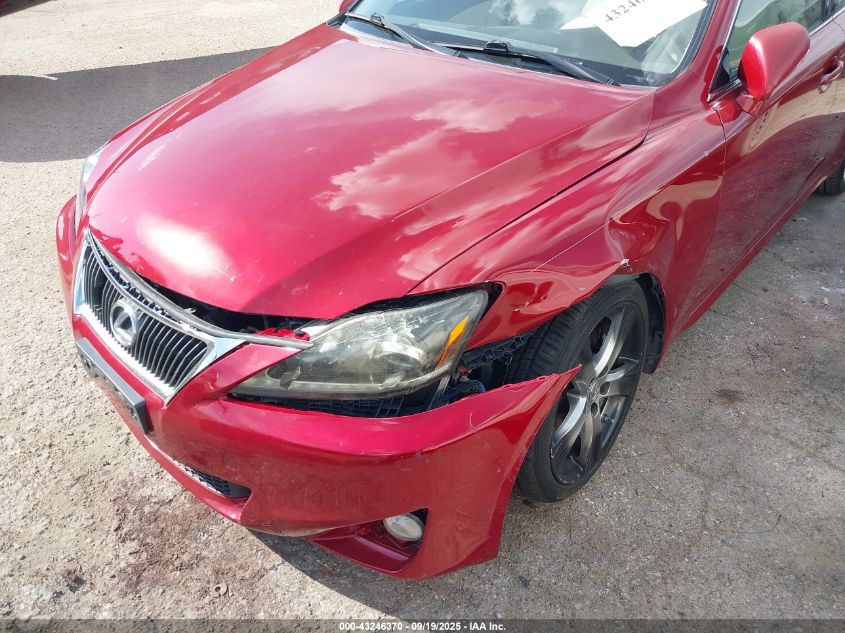 2012 Lexus Is 250 VIN: JTHBF5C21C5162839 Lot: 43246370