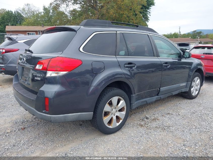 2011 Subaru Outback 2.5I Premium VIN: 4S4BRBCC7B3375722 Lot: 43246446