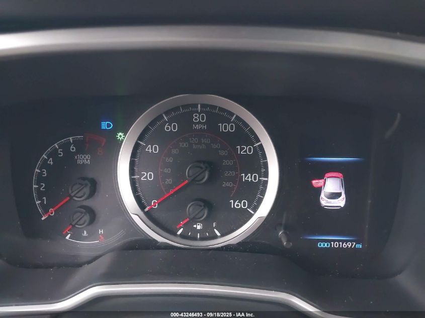 2020 Toyota Corolla Se VIN: JTND4RBE7L3077563 Lot: 43246493