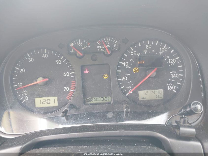 2000 Volkswagen Jetta Gls Vr6 VIN: 3VWSE29M5YM024554 Lot: 43246499