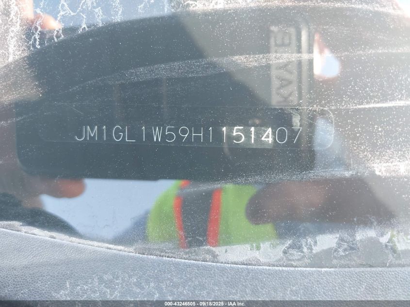 2017 Mazda Mazda6 Grand Touring VIN: JM1GL1W59H1151407 Lot: 43246505