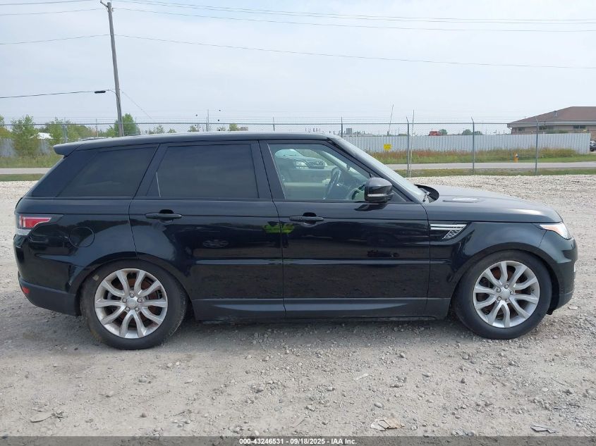 2014 Land Rover Range Rover Sport 3.0L V6 Supercharged Hse VIN: SALWR2WF0EA502251 Lot: 43246531
