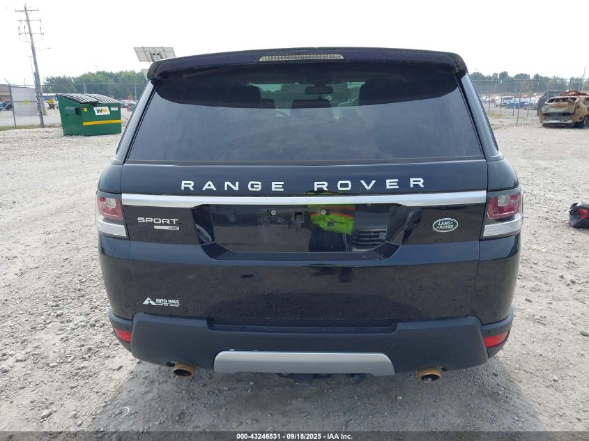 2014 Land Rover Range Rover Sport 3.0L V6 Supercharged Hse VIN: SALWR2WF0EA502251 Lot: 43246531