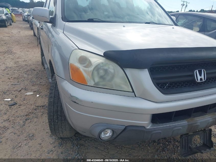 2003 Honda Pilot Ex-L VIN: 2HKYF18543H514982 Lot: 43246549