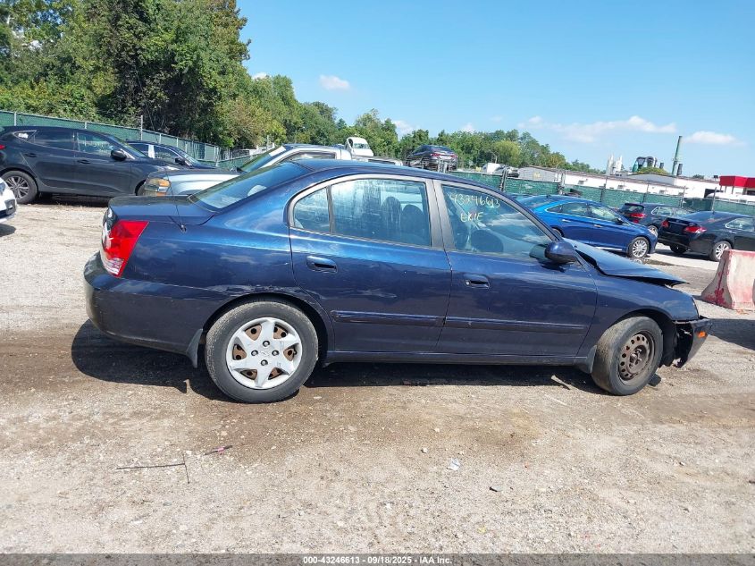 2005 Hyundai Elantra Gls/Gt VIN: KMHDN46D15U113505 Lot: 43246613