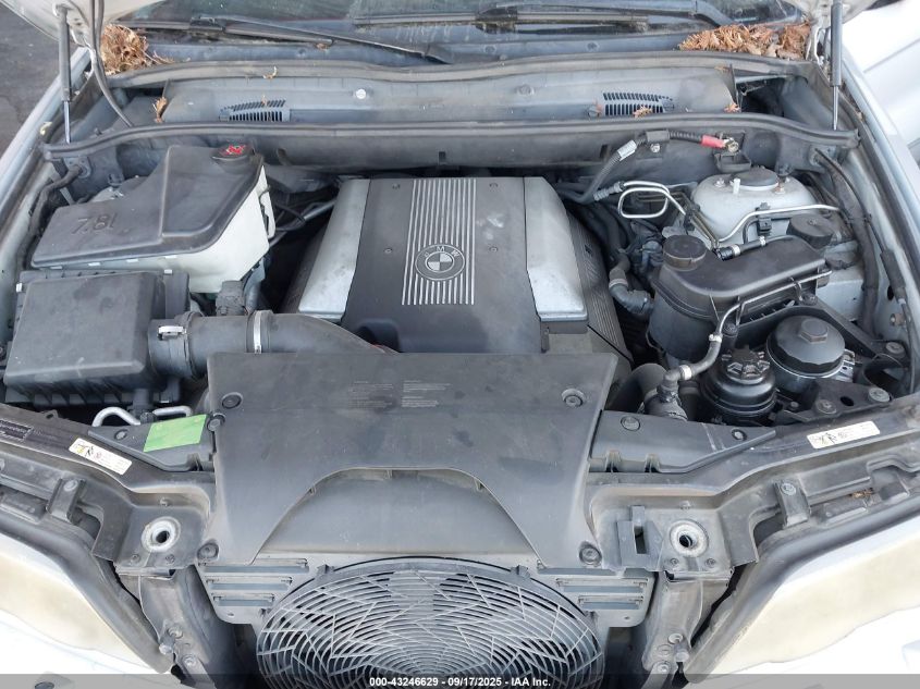 2000 BMW X5 4.4 VIN: WBAFB3348YLH03408 Lot: 43246629