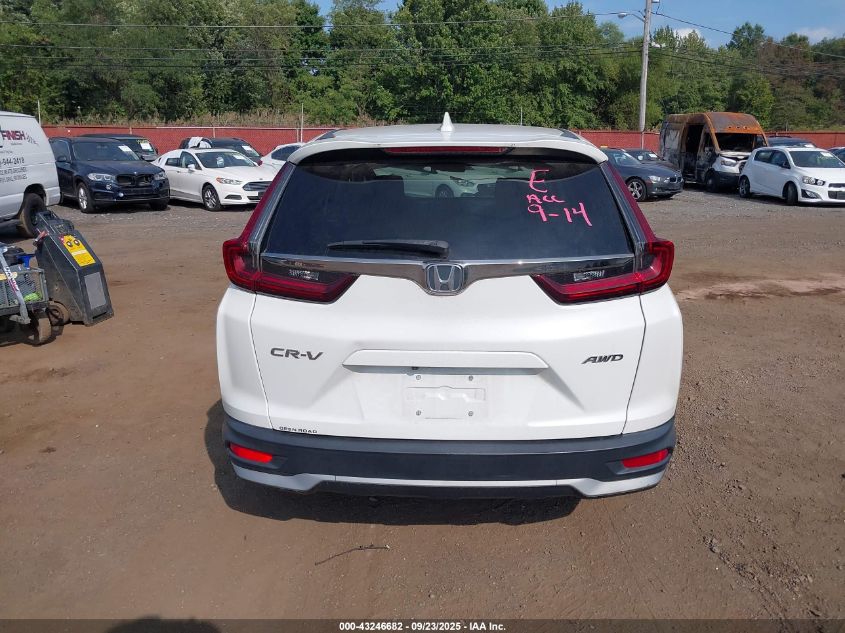 2021 Honda Cr-V Awd Ex VIN: 2HKRW2H55MH609191 Lot: 43246682
