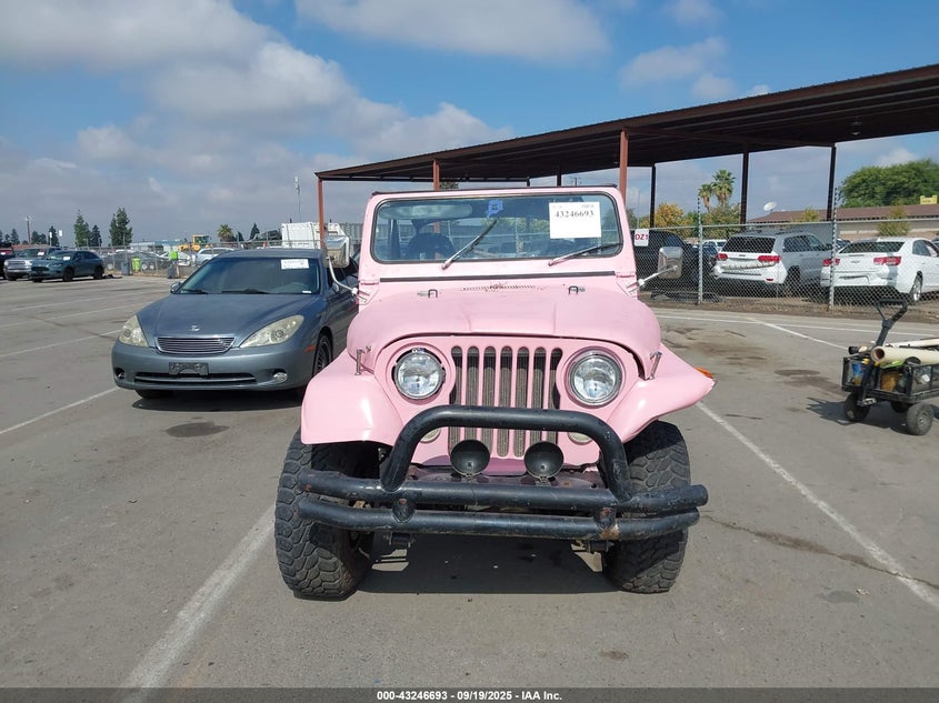 190 Jeep Cj-5 VIN: JOM83AB021212 Lot: 43246693