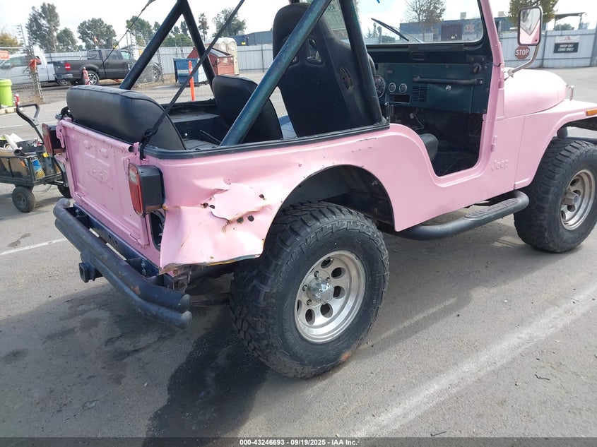 190 Jeep Cj-5 VIN: JOM83AB021212 Lot: 43246693