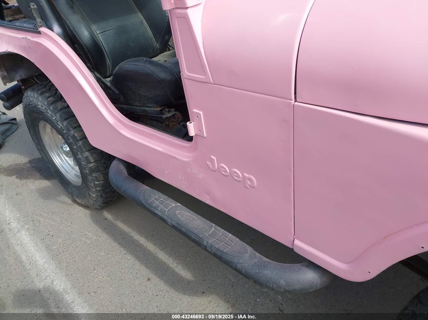 190 Jeep Cj-5 VIN: JOM83AB021212 Lot: 43246693