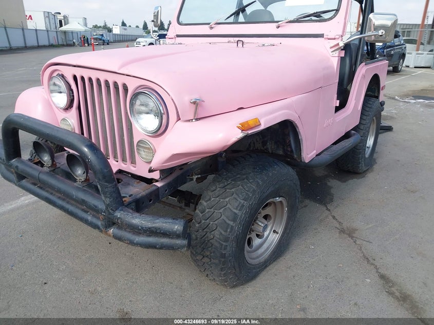 190 Jeep Cj-5 VIN: JOM83AB021212 Lot: 43246693