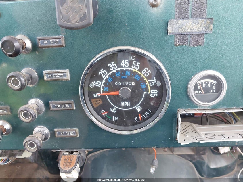 190 Jeep Cj-5 VIN: JOM83AB021212 Lot: 43246693