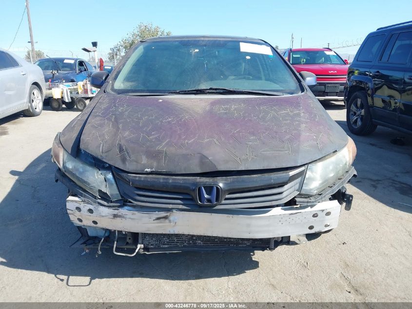 2012 Honda Civic Ex VIN: 19XFB2F84CE063188 Lot: 43246778