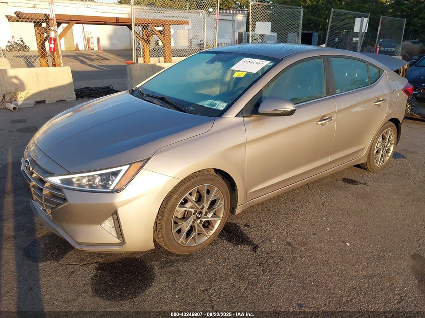 2020 HYUNDAI ELANTRA LIMITED KMHD84LF6LU955900