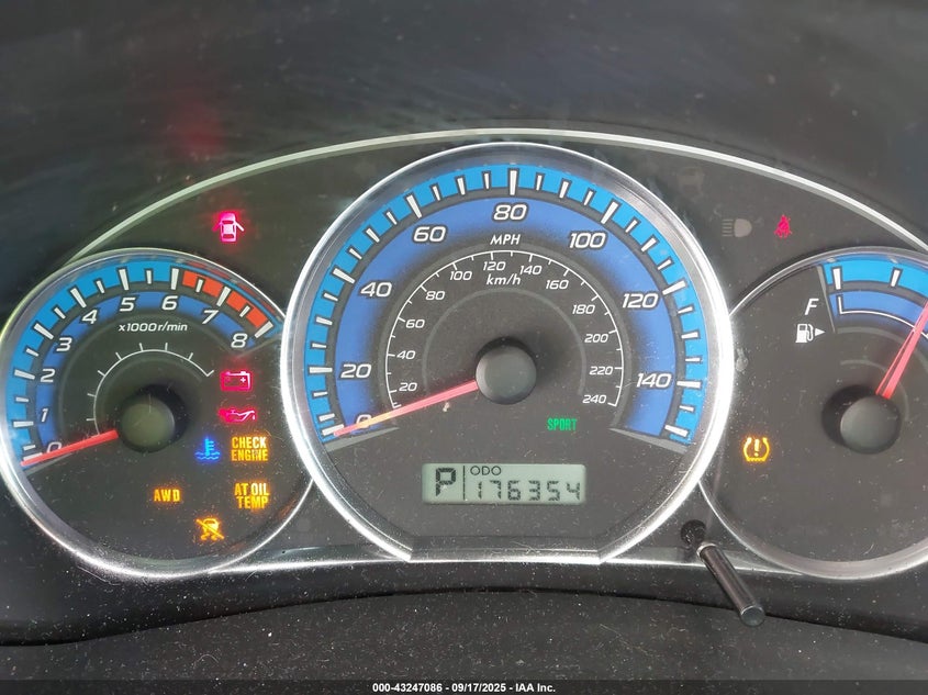 2009 Subaru Forester 2.5X VIN: JF2SH63699H725312 Lot: 43247086