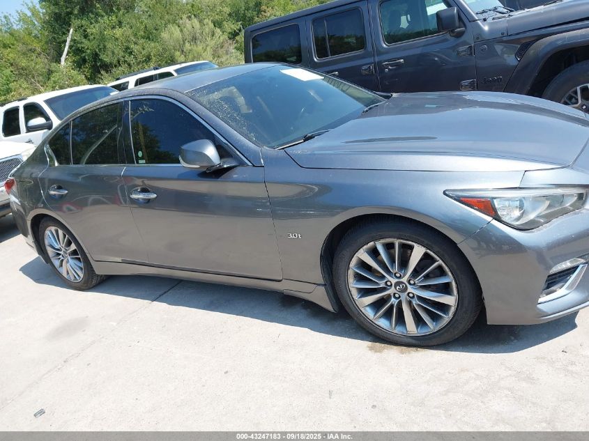 2018 Infiniti Q50 3.0T Luxe VIN: JN1EV7AR8JM610741 Lot: 43247183
