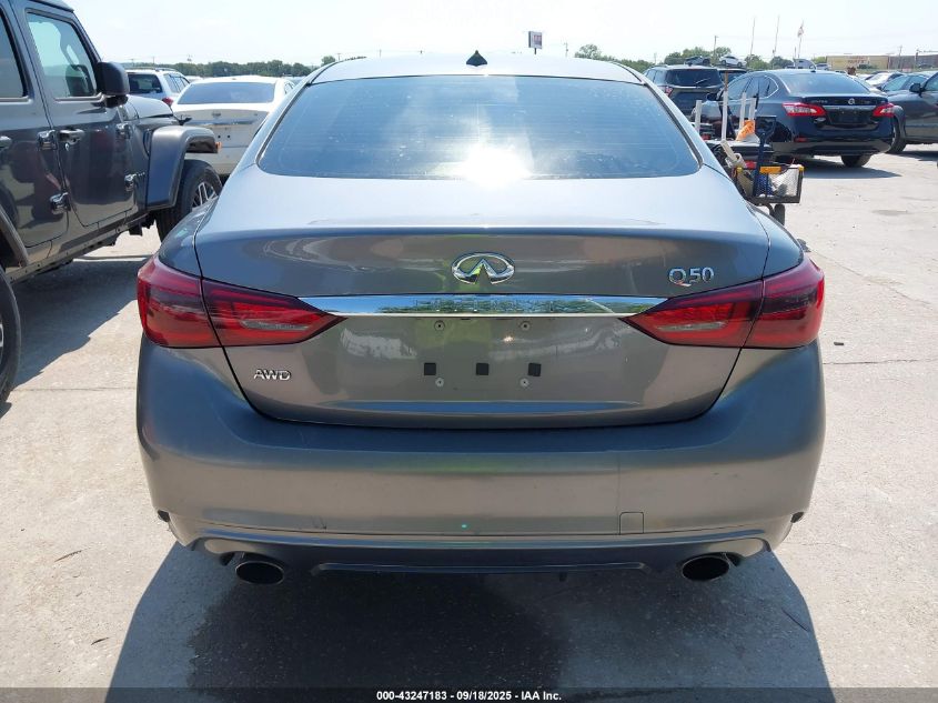 2018 Infiniti Q50 3.0T Luxe VIN: JN1EV7AR8JM610741 Lot: 43247183