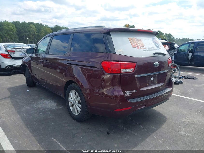 2017 KIA SEDONA LX KNDMB5C17H6282157