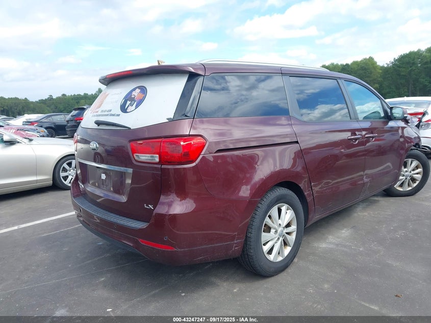 2017 KIA SEDONA LX KNDMB5C17H6282157