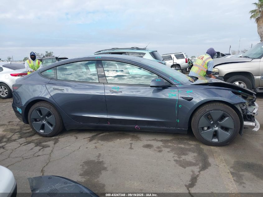 2022 Tesla Model 3 Long Range Dual Motor All-Wheel Drive VIN: 5YJ3E1EB3NF175379 Lot: 43247348