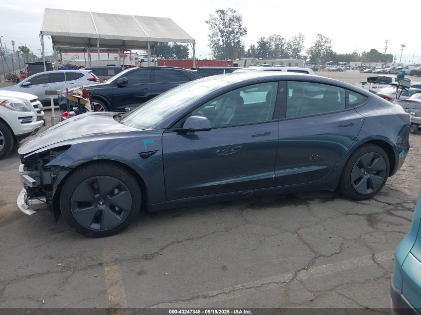 2022 Tesla Model 3 Long Range Dual Motor All-Wheel Drive VIN: 5YJ3E1EB3NF175379 Lot: 43247348