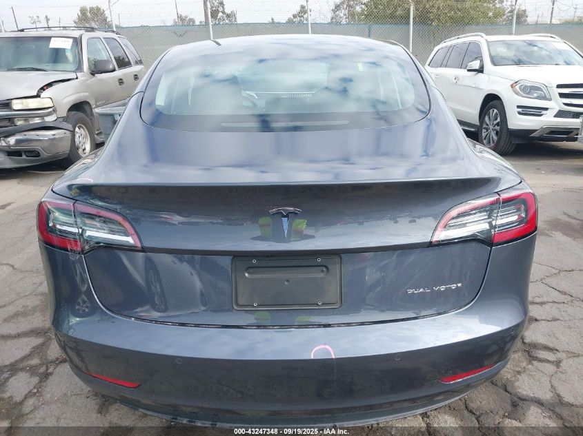 2022 Tesla Model 3 Long Range Dual Motor All-Wheel Drive VIN: 5YJ3E1EB3NF175379 Lot: 43247348