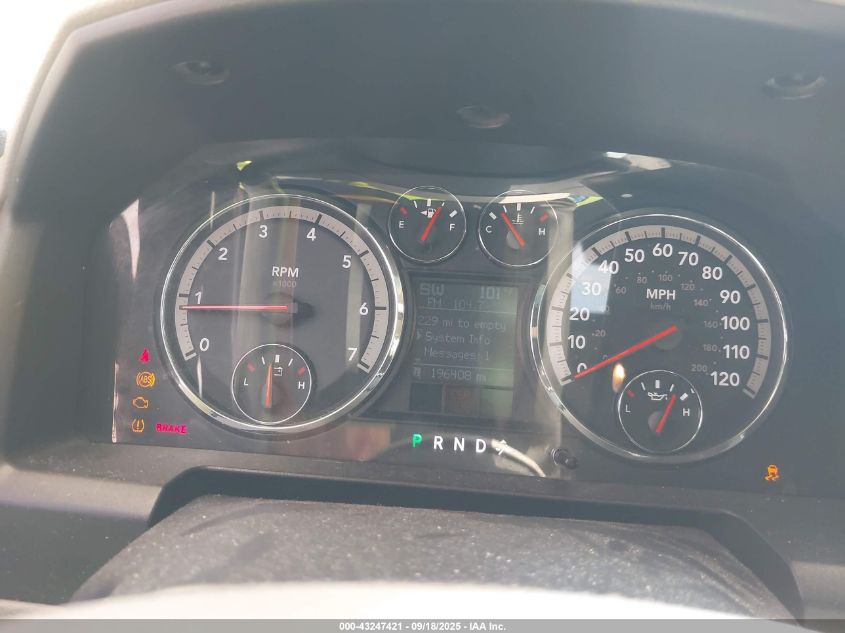 2009 Dodge Ram 1500 Slt/Sport/Trx VIN: 1D3HB13T49S815321 Lot: 43247421