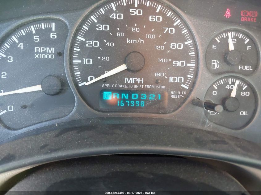 2002 Chevrolet Suburban 1500 Ls VIN: 1GNEC16T72J106650 Lot: 43247499