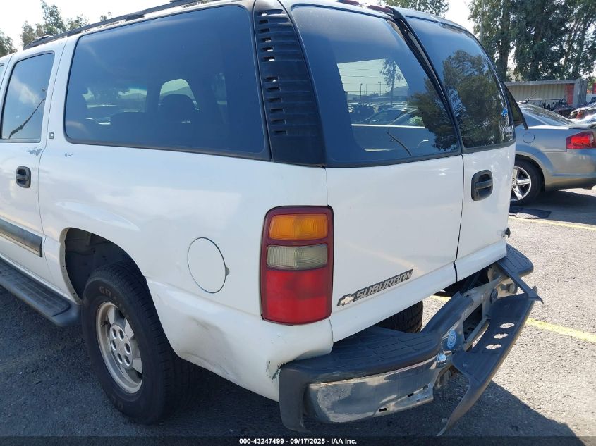 2002 Chevrolet Suburban 1500 Ls VIN: 1GNEC16T72J106650 Lot: 43247499