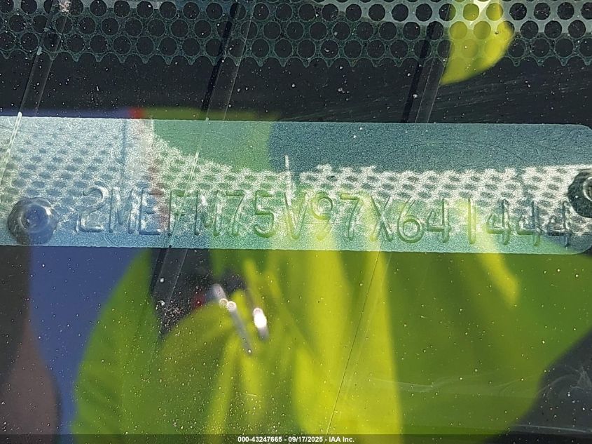 2007 Mercury Grand Marquis Ls VIN: 2MEFM75V97X641444 Lot: 43247665