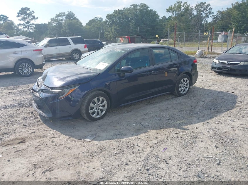 2020 Toyota Corolla 1.8 Le Blue Lot 111043247671 Vin 5YFEPRAE6LP127457