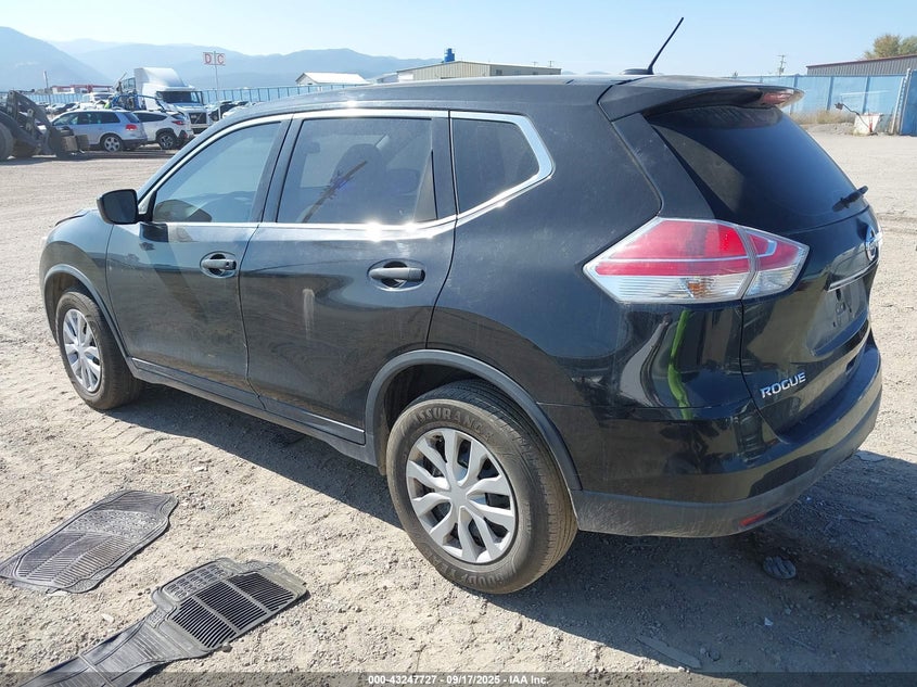 2016 Nissan Rogue S black other gasoline KNMAT2MT4GP641388 photo #4