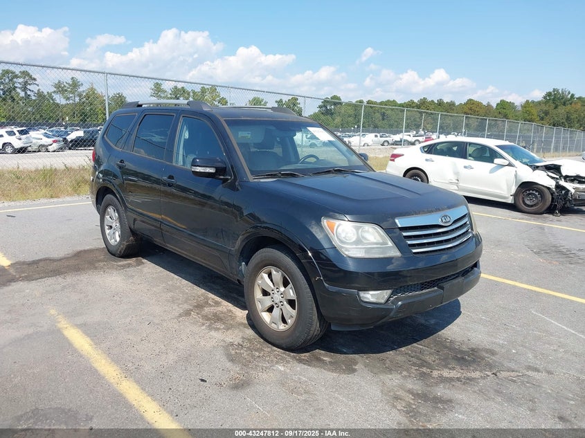 2009 Kia Borrego Ex V6 black other gasoline KNDJJ741395022071 photo #1