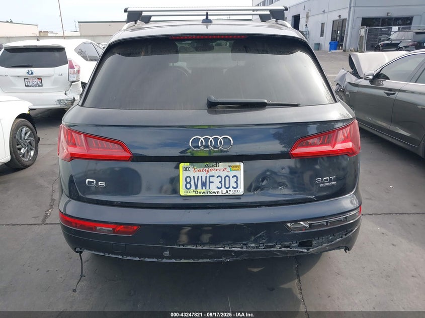 2018 AUDI Q5 2.0T TECH PREMIUM - WA1BNAFY8J2042297