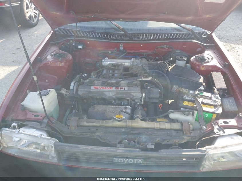 1990 Toyota Corolla VIN: JT2AE94E2L3379580 Lot: 43247864