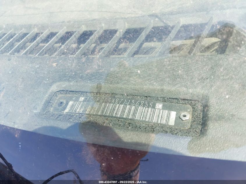 2007 Chevrolet Express Work Van VIN: 1GCFG15X871136835 Lot: 43247897