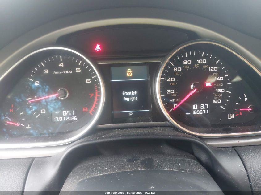 2015 Audi Q7 3.0T Premium VIN: WA1LGAFE7FD020226 Lot: 43247900