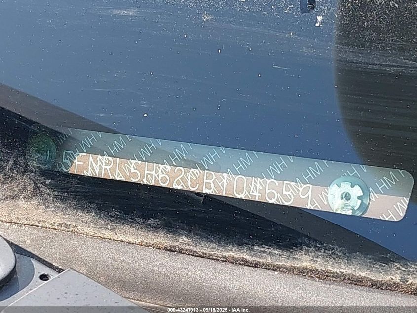 2012 Honda Odyssey Ex-L VIN: 5FNRL5H62CB104659 Lot: 43247913