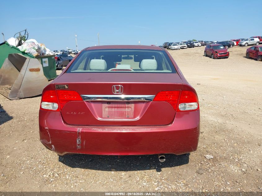 2009 Honda Civic Lx VIN: 2HGFA16559H547680 Lot: 43247992